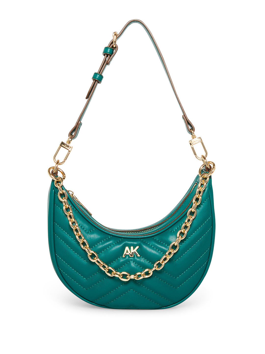 ANNE KLEIN Quilted Textured Structured Shoulder Bag