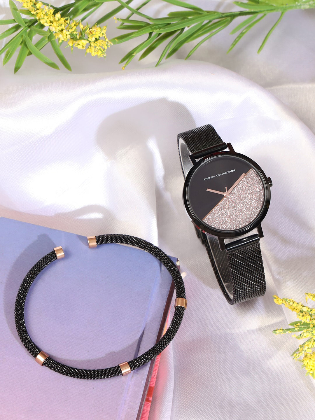 French Connection Women Watch Bracelet Gift Set FCJKB01