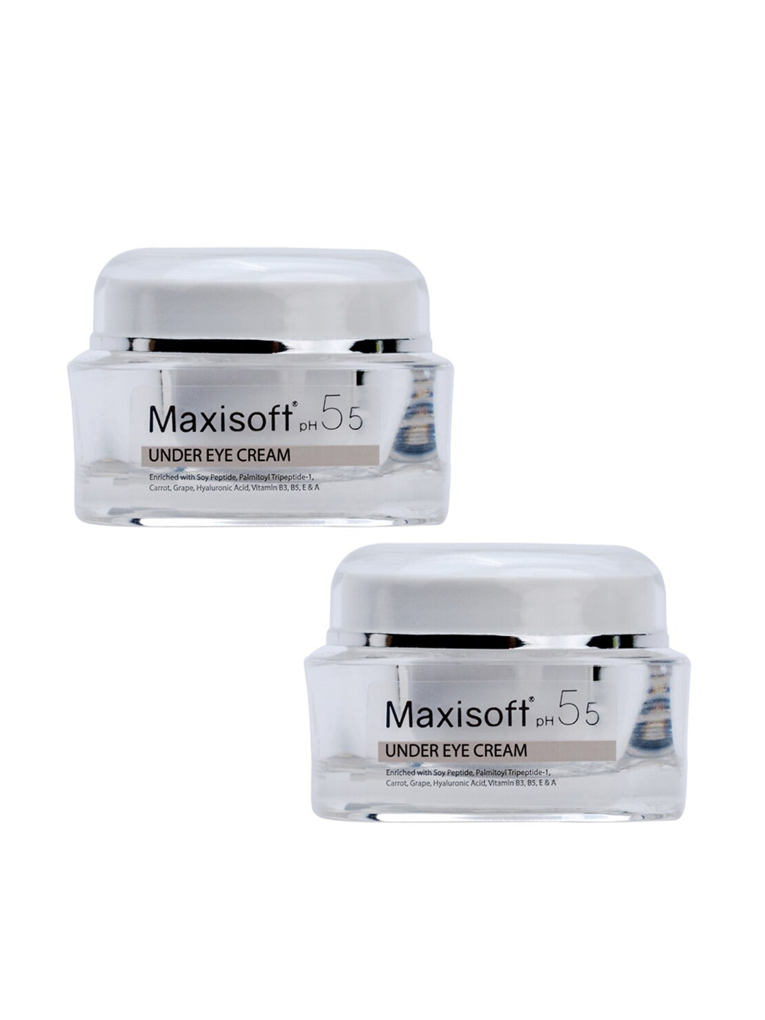 Maxisoft Set of 2 Under Eye Cream with Soy Peptide & Hyaluronic Acid - 30g each