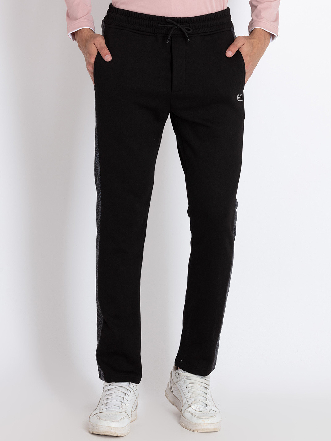 Status Quo Men Mid-Rise Side Panel Track Pants