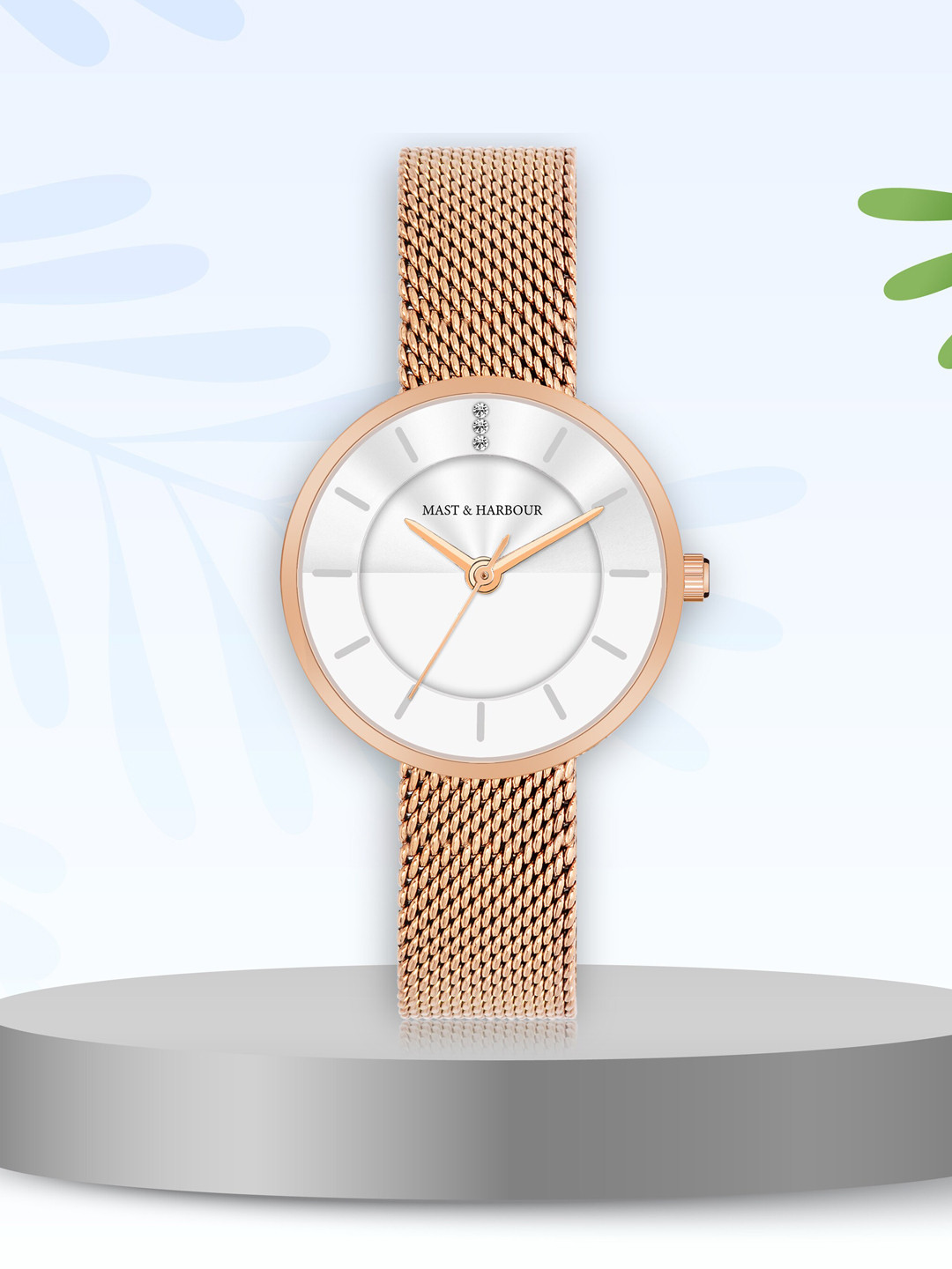 Mast & Harbour Women Stainless Steel Bracelet Style Analogue Watch MH-5702