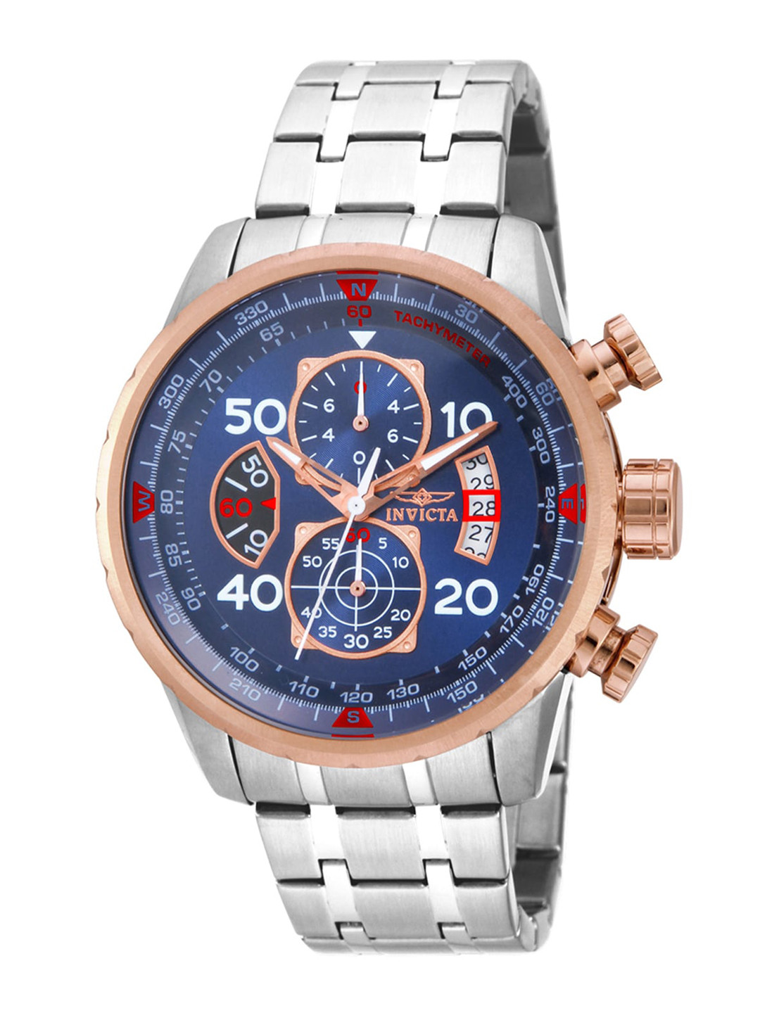 Invicta Men Aviator Chronograph Quartz Blue Dial Analog Watch 17203