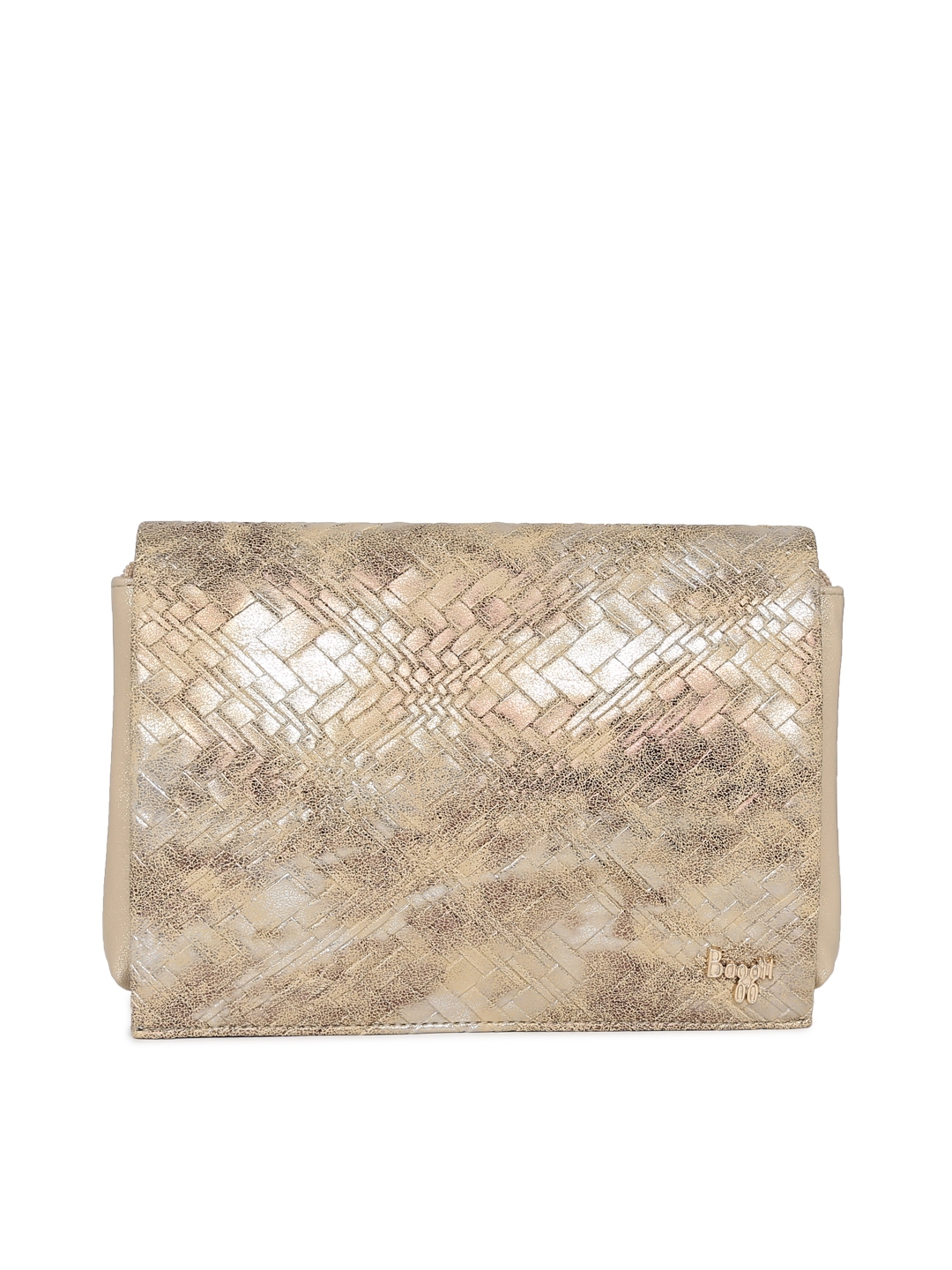 baggit golden clutch