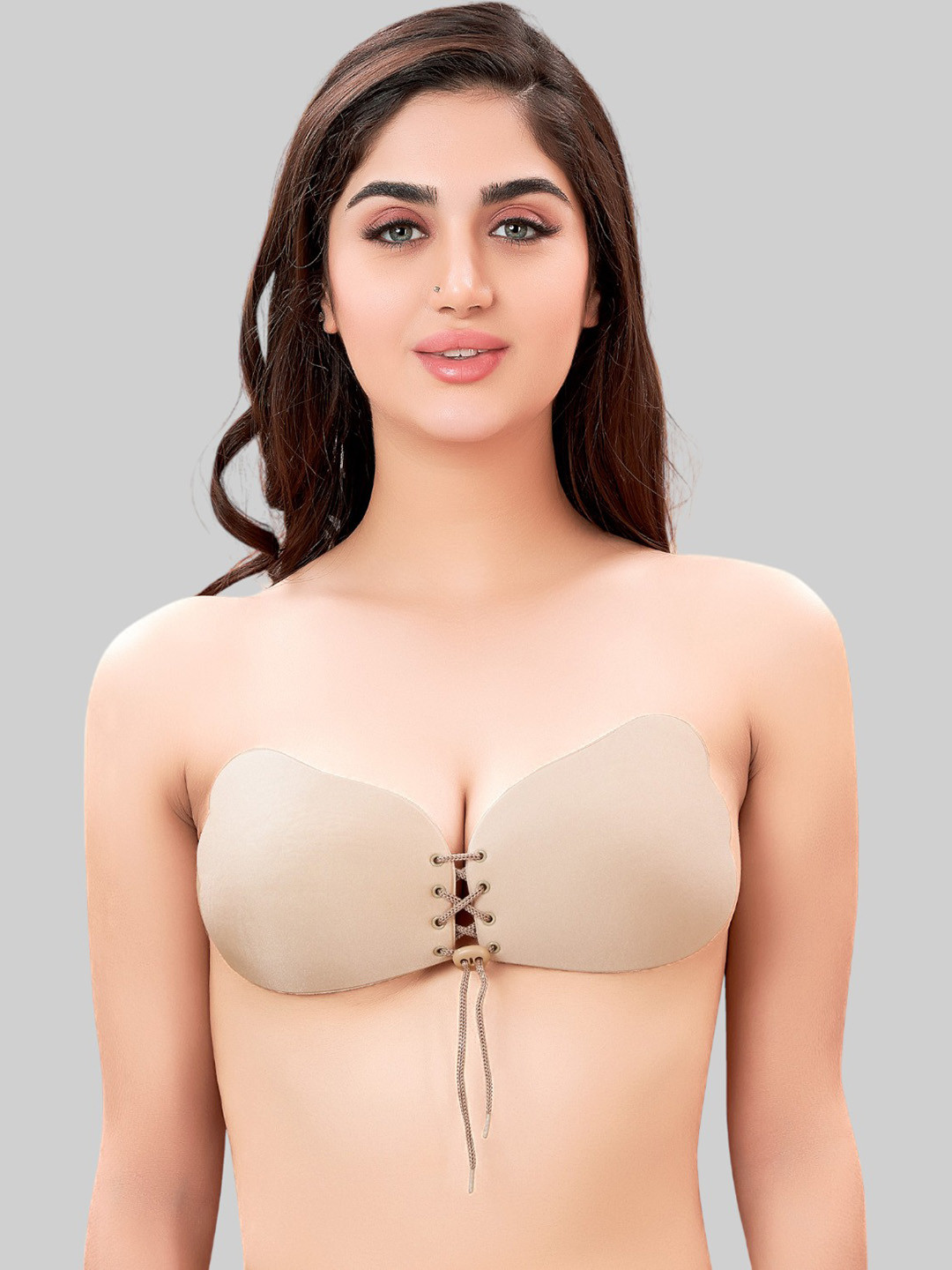 PLUMBURY Lightly Padded Adhesive Stick on Bra