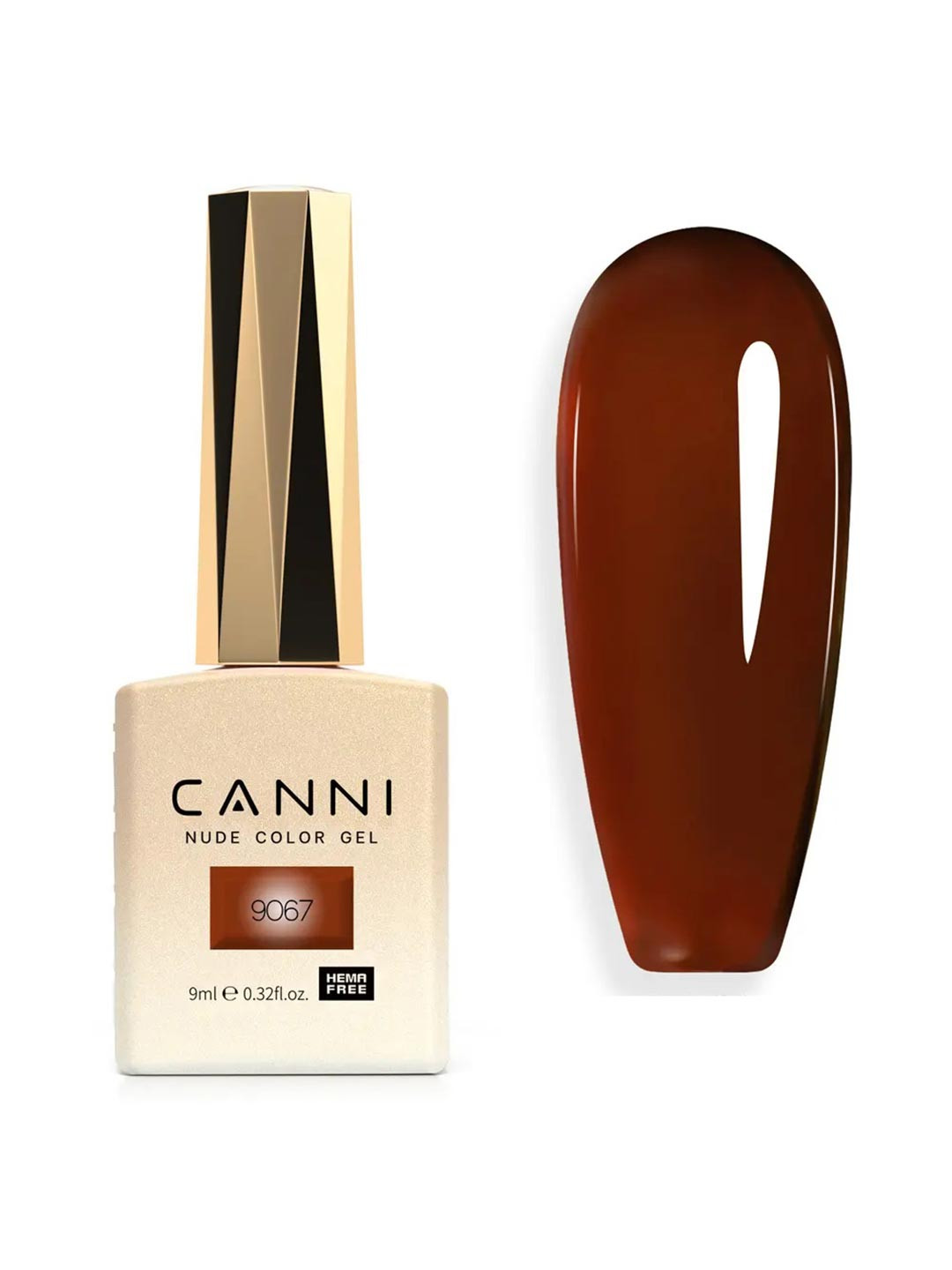 CANNI UV LED Soak Off Hema Free Nail Gel Polish 9ml - 9067