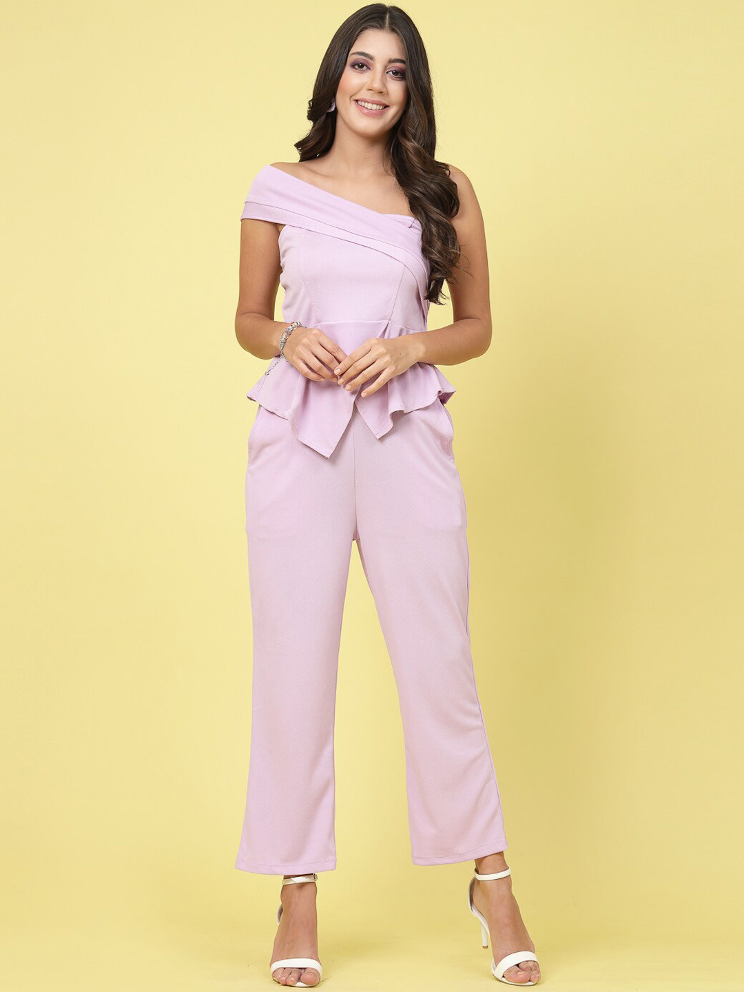 ATRAENTA One Shoulder Top With Trouser