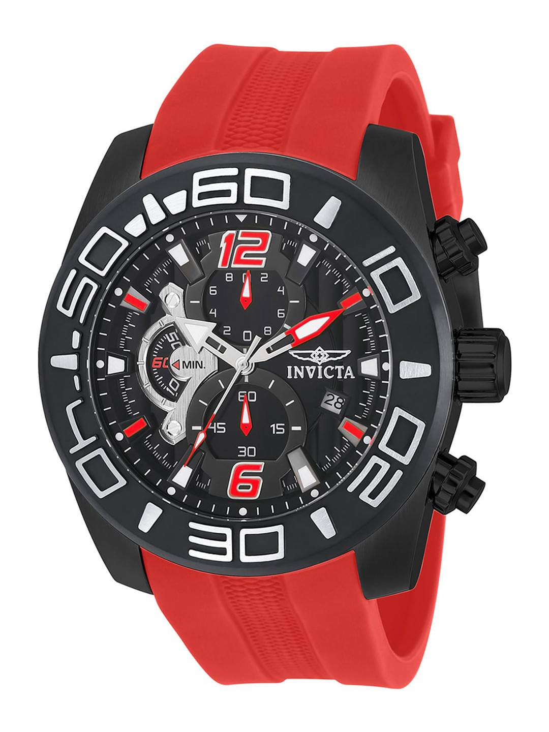 Invicta Men Pro Diver Chronograph Quartz Black Dial Analog Watch 22810