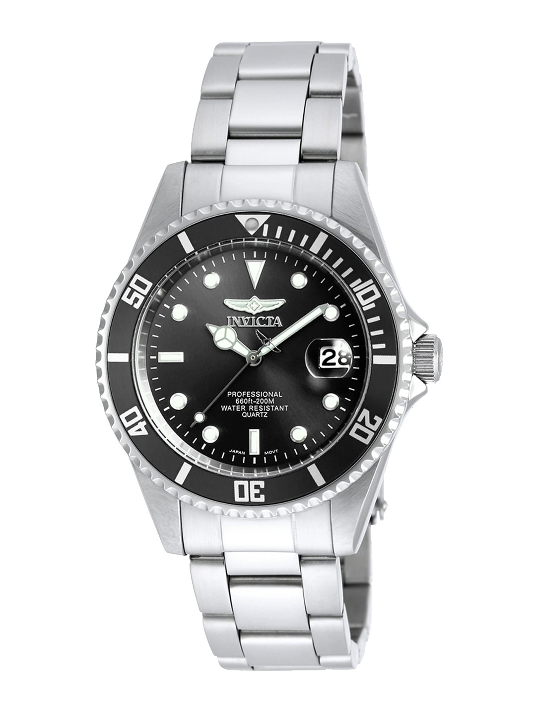 Invicta Men B Pro Diver Quartz Black Dial Analog Watch 8932OB