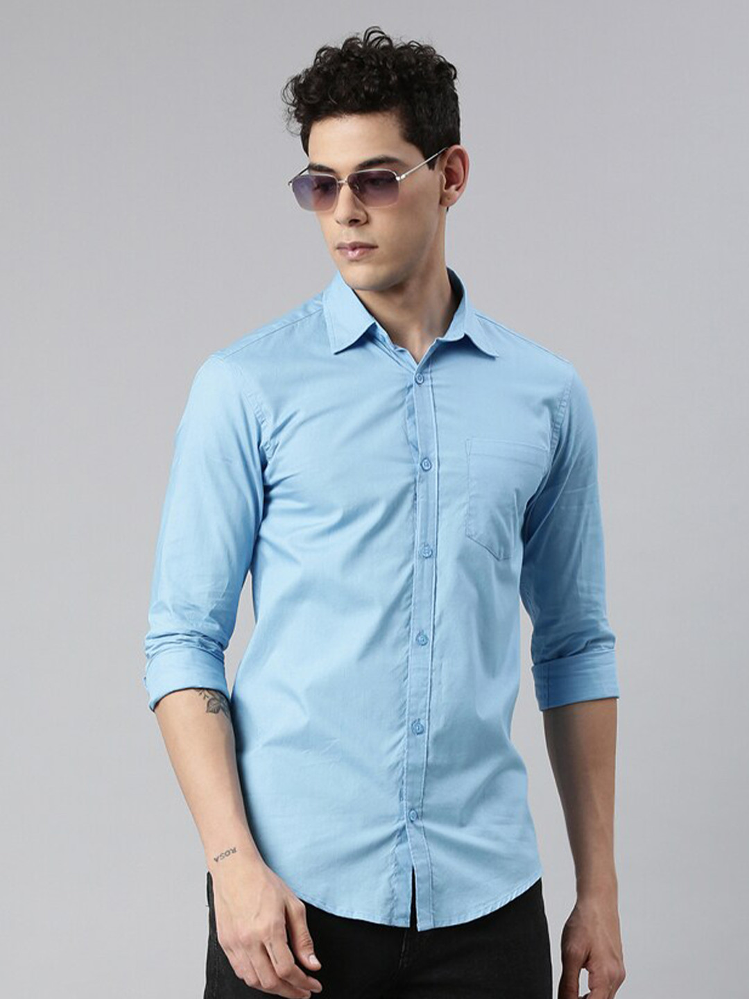 THE SOUL PATROL Smart Slim Fit Pure Cotton Casual Shirt