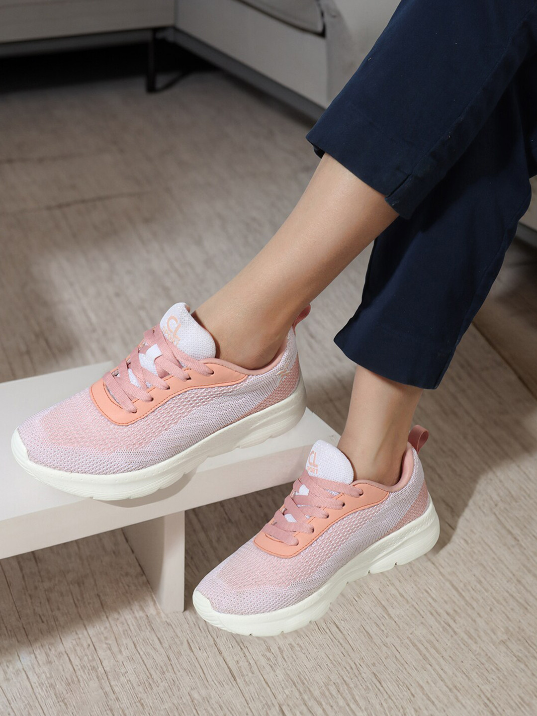 Carlton London sports Women Mesh Flyknit Technology Sports Shoes