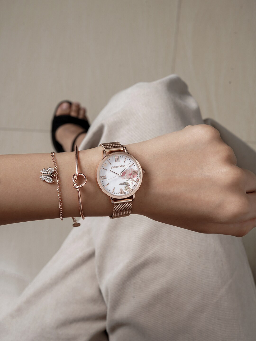 JOKER & WITCH Women Solid Watch Gift Set