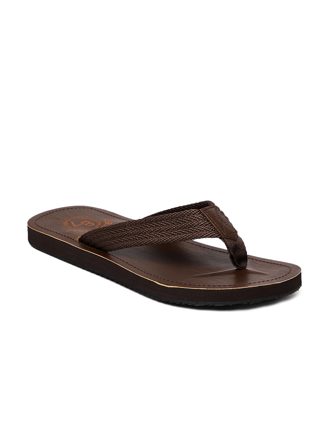 Aeropostale Men Brown Solid Grayland Thong Flip Flops