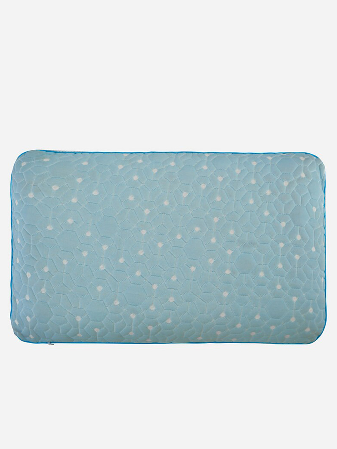 Durofle x White Abstract Polyester Medium Memory Foam Sleep Pillow-4.5 x 17 x 27 cm