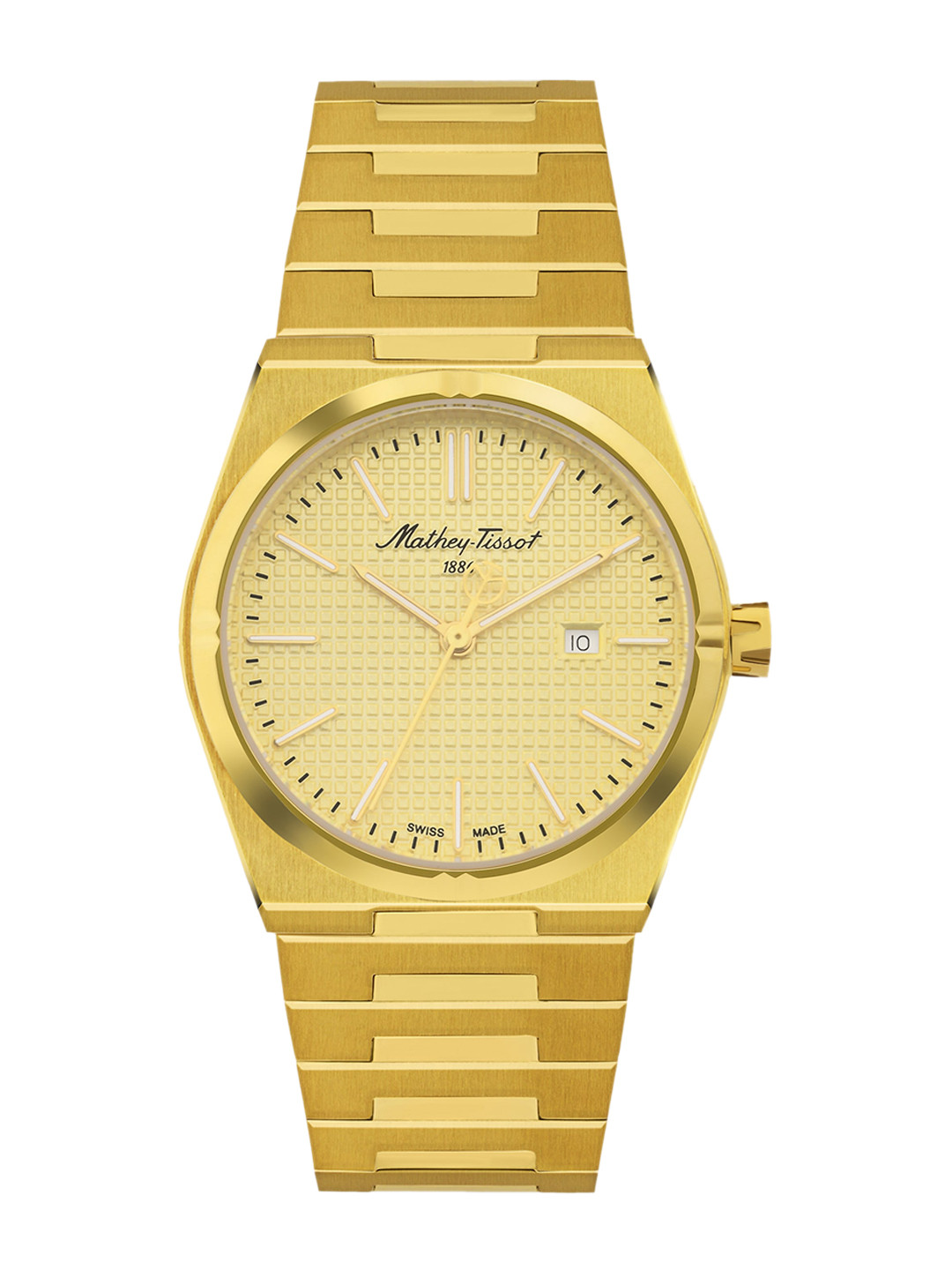 Mathey-Tissot Swiss Made Stainless Steel Bracelet Style Analogue Watch D117PDI