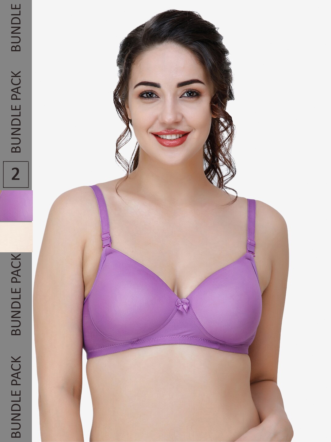 Pack of 2 Lightly-Padded T-Shirt Bras