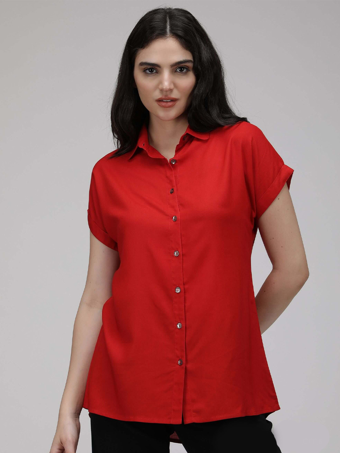 IDK Red Shirt Style Top