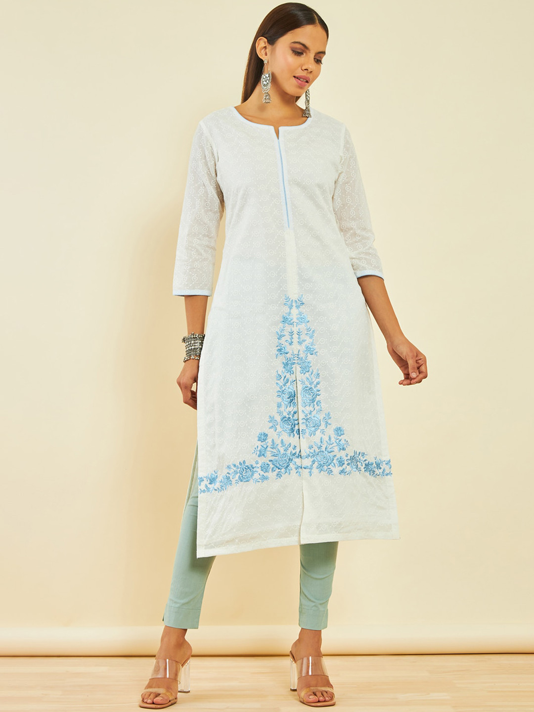 Soch Quirky Thread Work Kurta