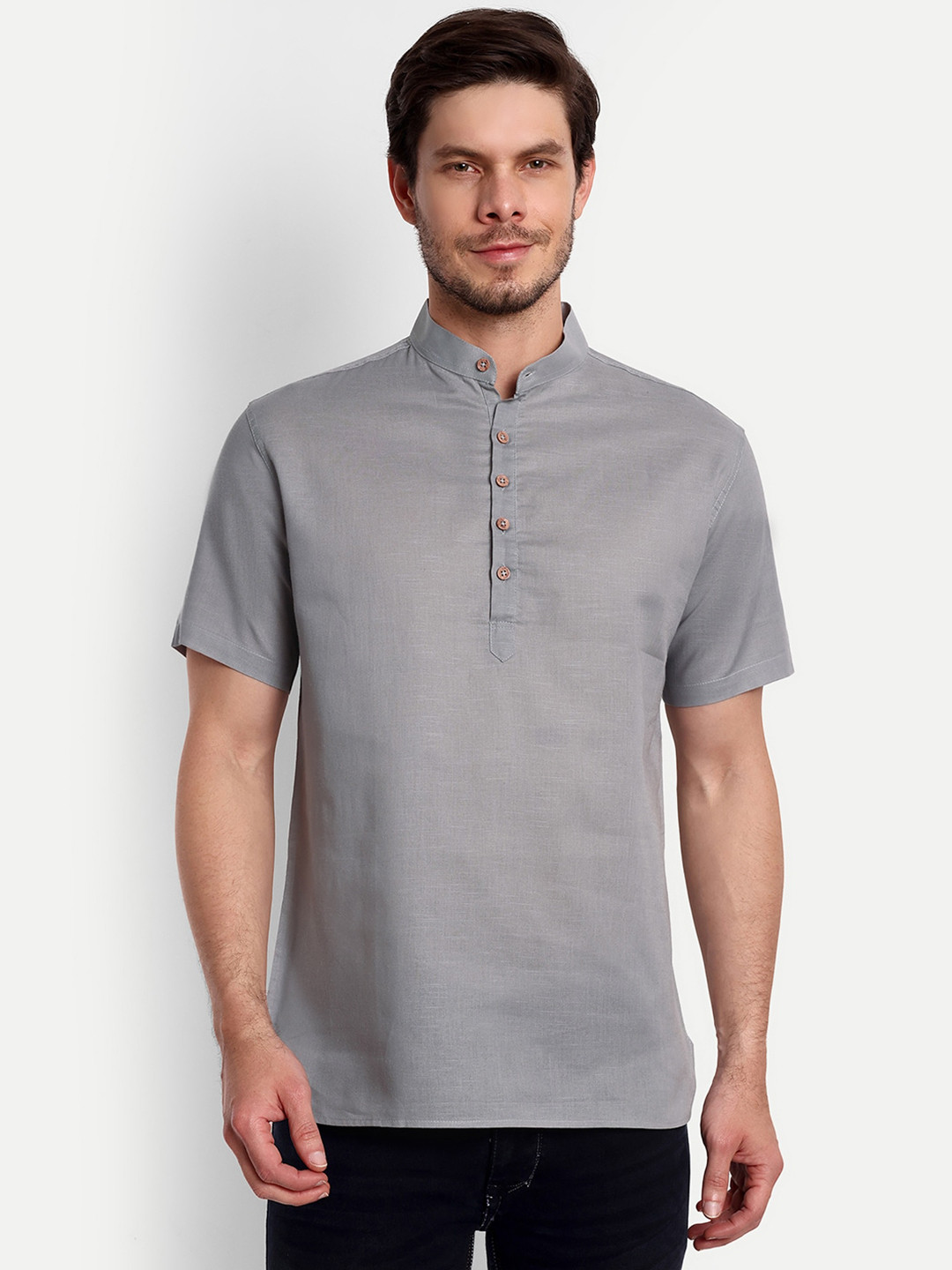 Vida Loca Band Collar Pure Cotton Kurta