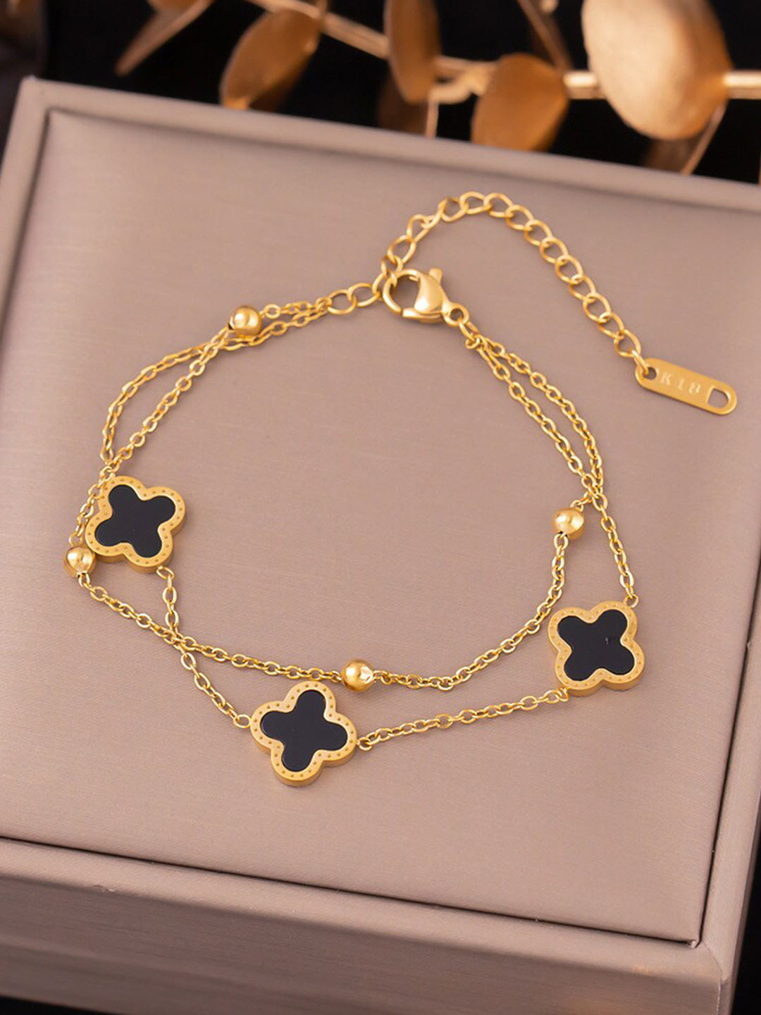 MYKI Star Gold-Plated Multistrand Bracelet