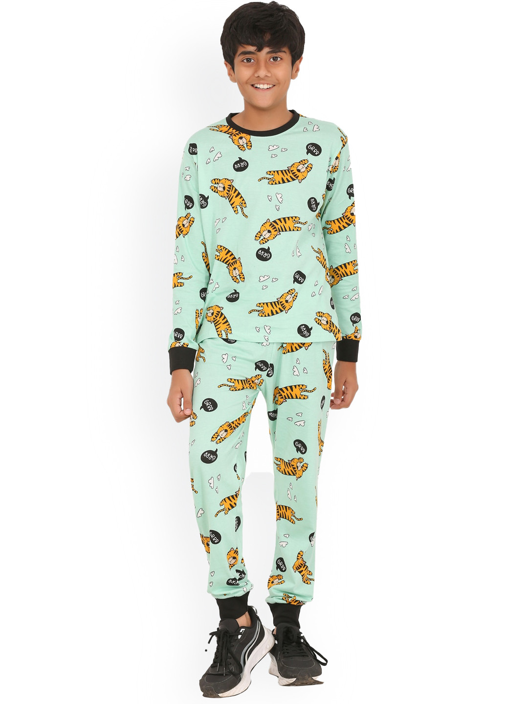 Ninos Dreams Boys Conversational Printed Top And Pyjamas