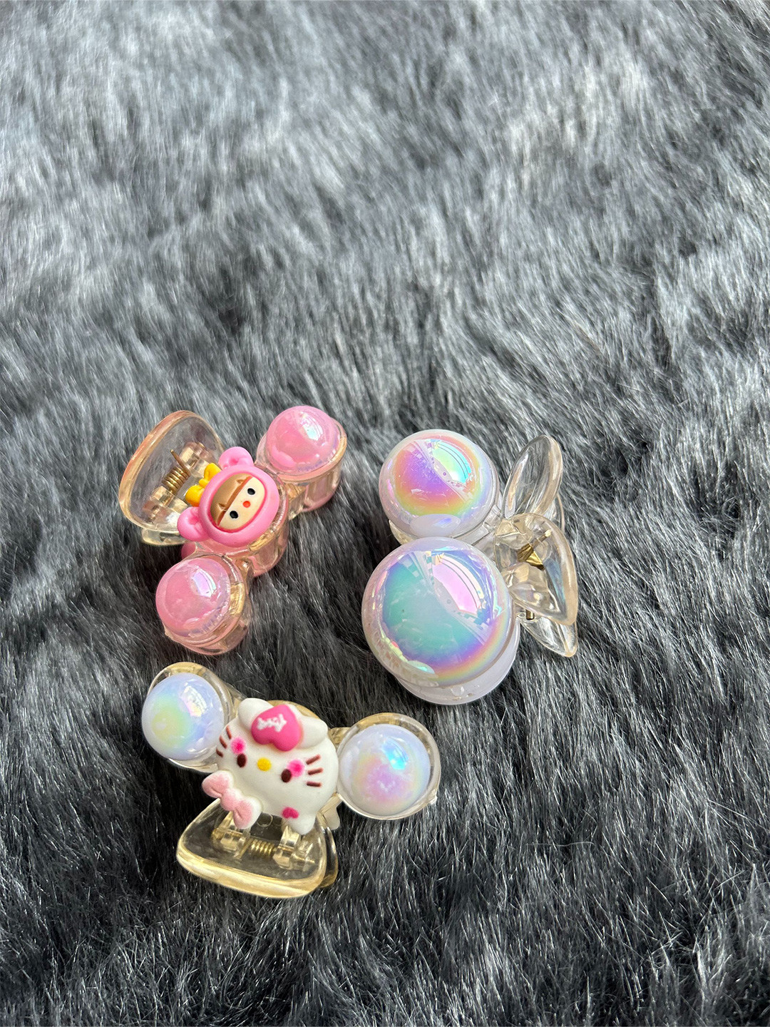 LYTIX Girls Set of 3 Unicorn Design Hair Claws