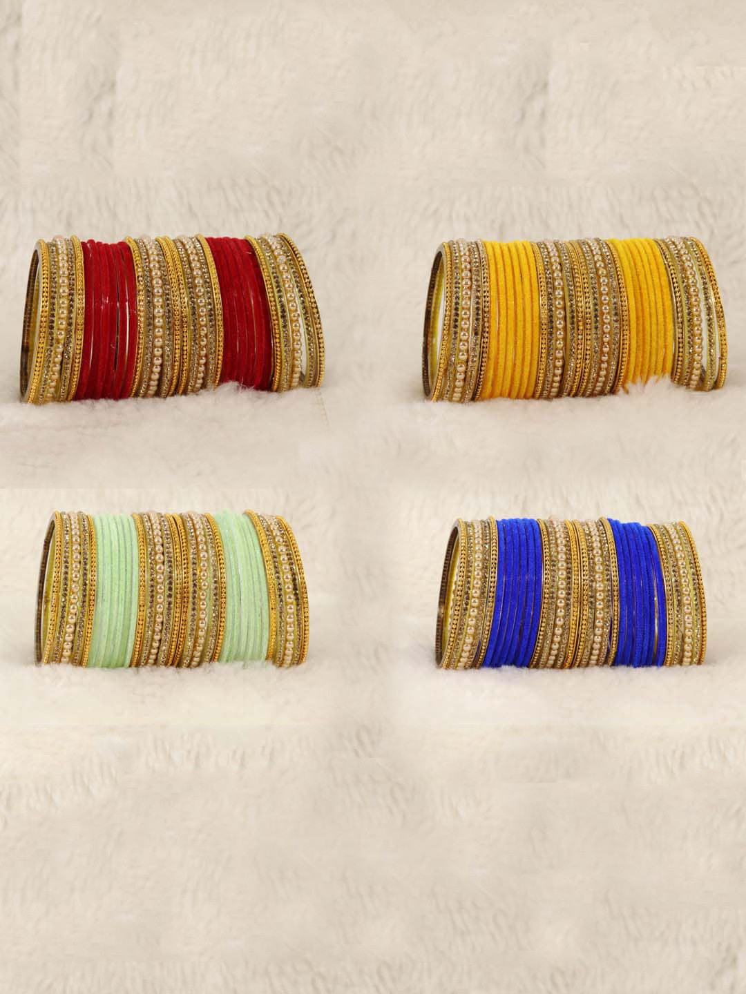 NMII Set Of 128 Ballchain Detail Bangles