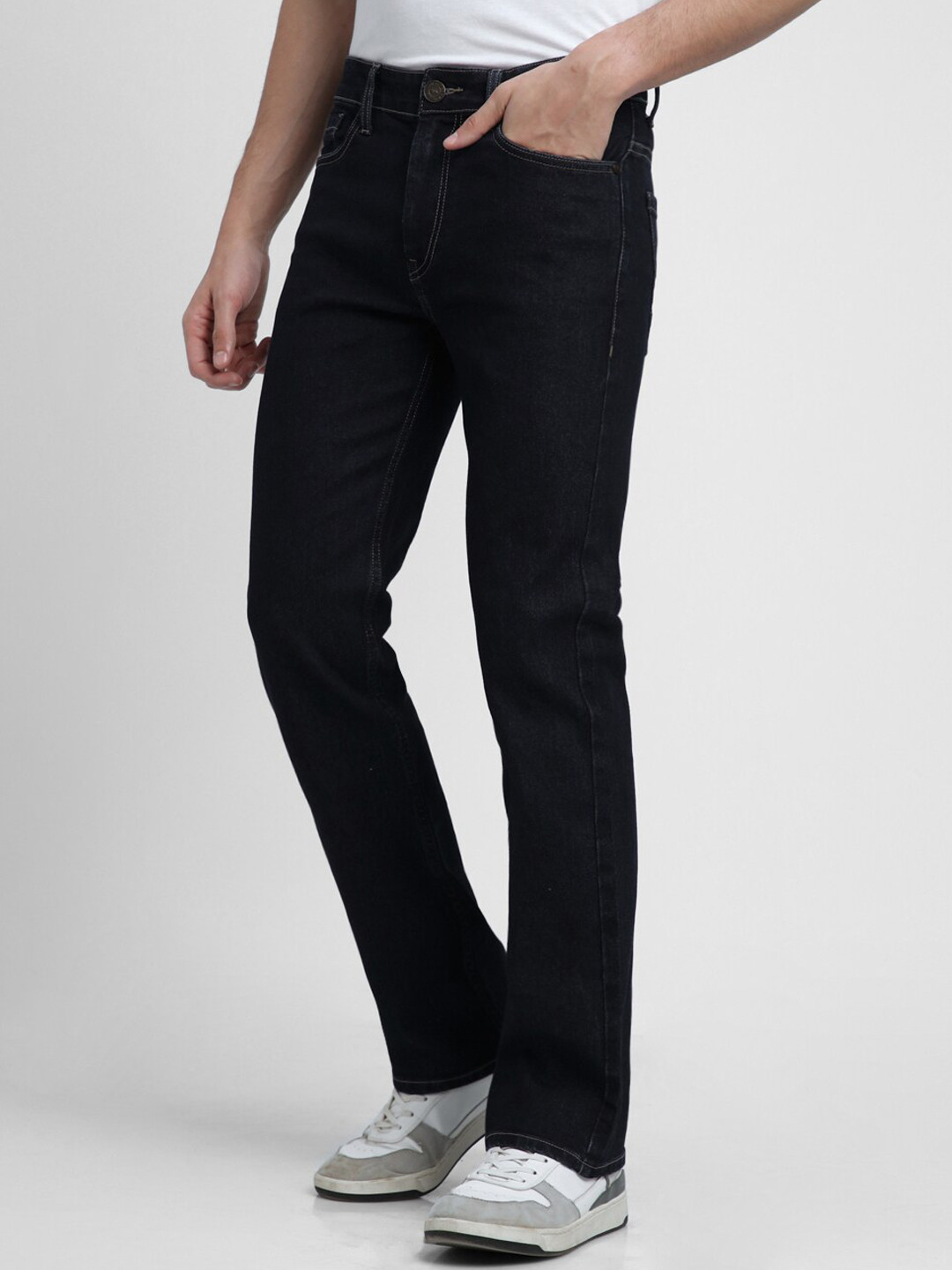 Dennis Lingo Men Bootcut Light Fade Stretchable Jeans