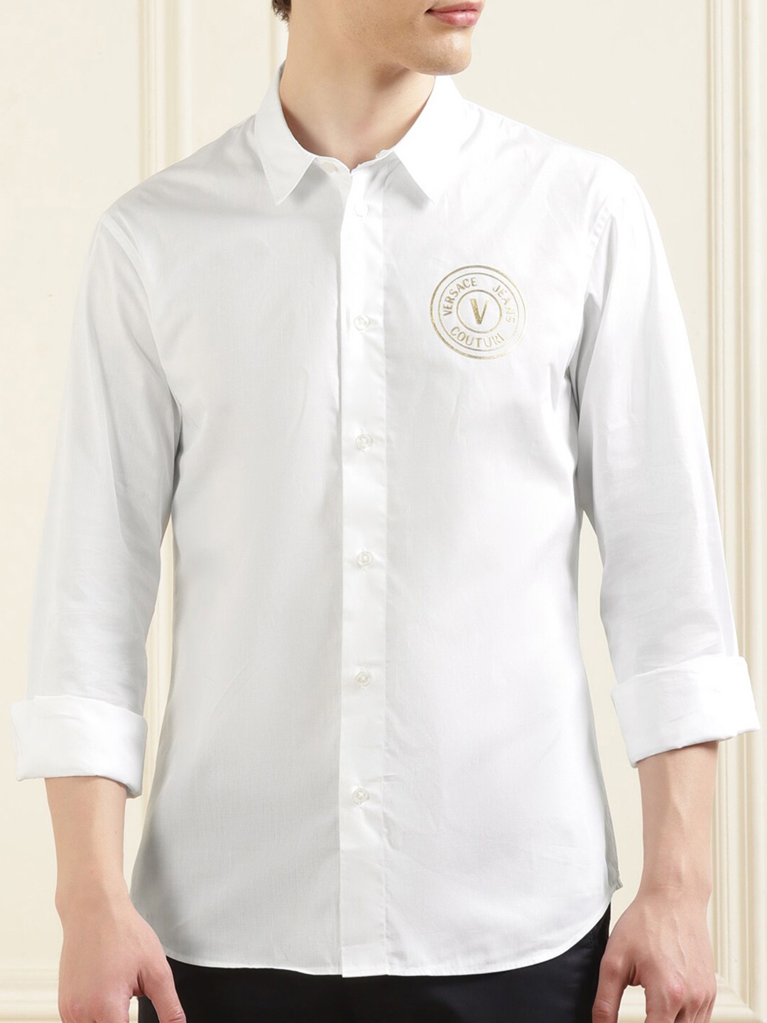 Buy Versace Jeans Couture Opaque Pure Cotton Casual Shirt Shirts