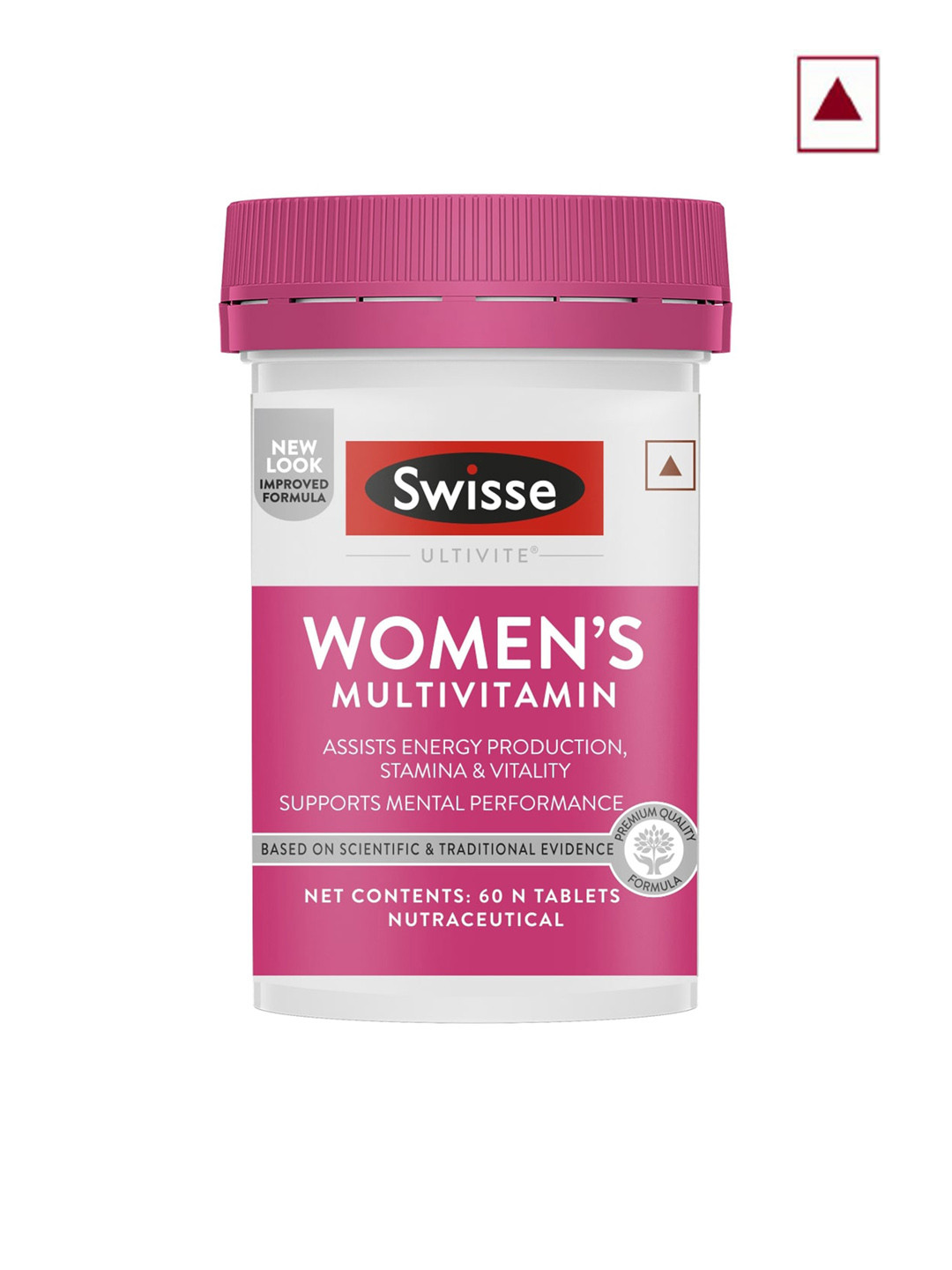 Swisse Women Multivitamin for Energy, Stamina, Vitality & Mental Health - 60 Tablets
