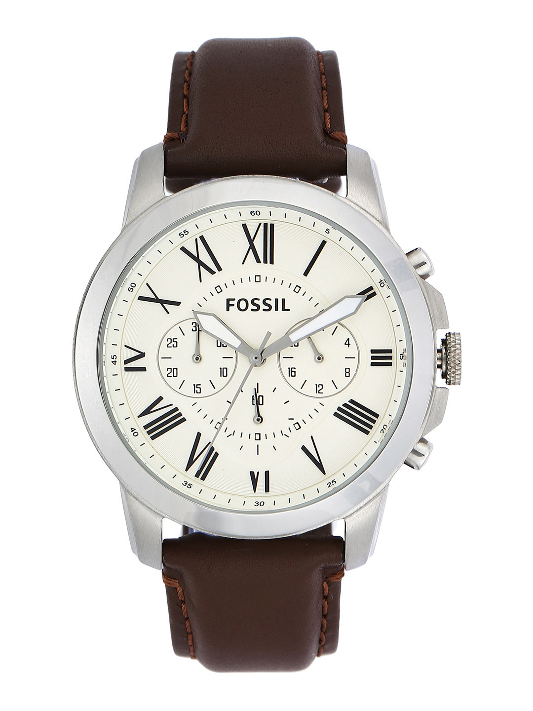 Fossil Men Leather Straps Analogue Watch FS4735