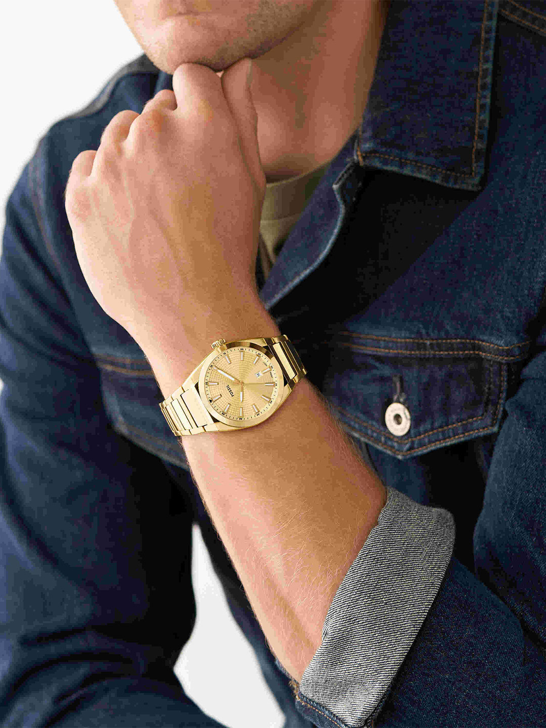 Fossil Everett Men Stainless Steel Bracelet Style Straps Analogue Watch FS5965