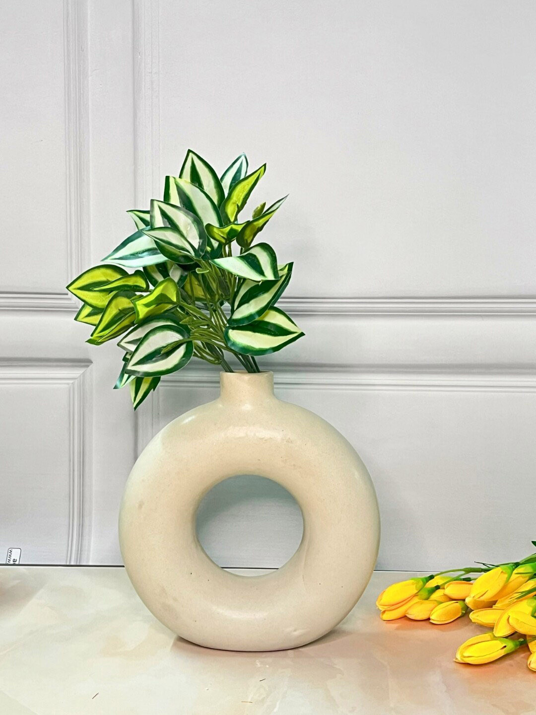 Akaar Green Coleus Leaves Home Decor