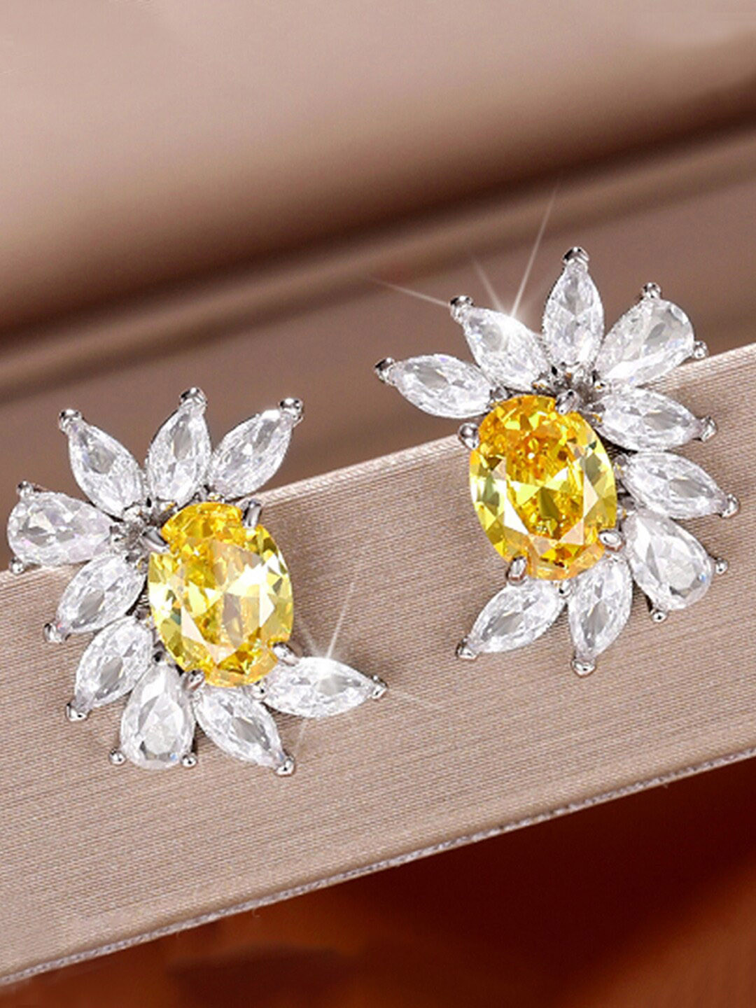 Designs & You Silver Plated Stud Earrings