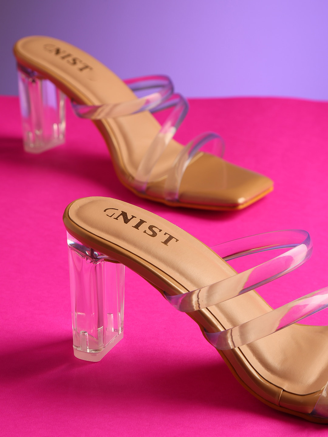 GNIST Strappy Comfortable Block Heels