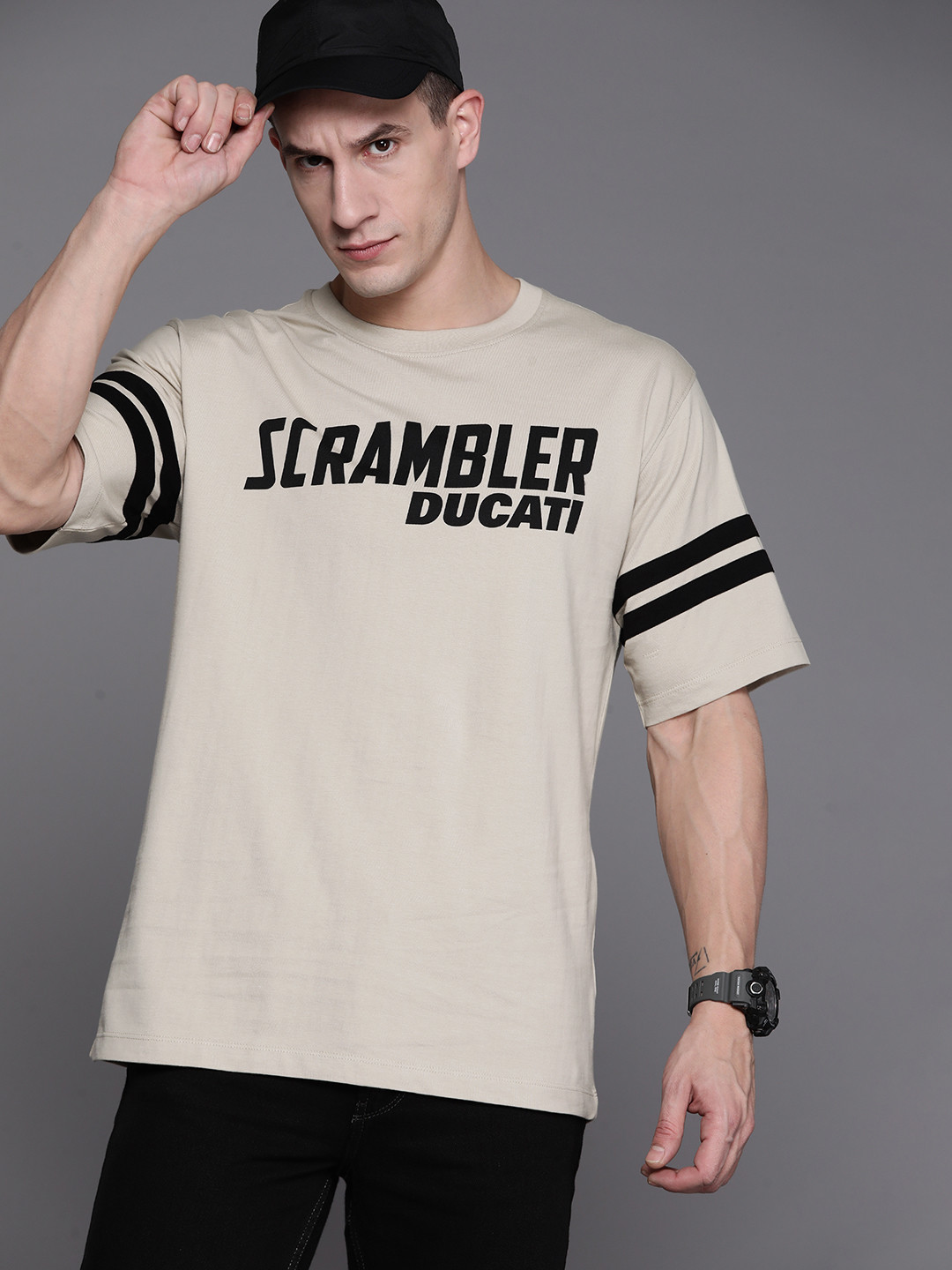 Ducati High IQ Lasting Colour Printed Pure Cotton Boxt T-shirt