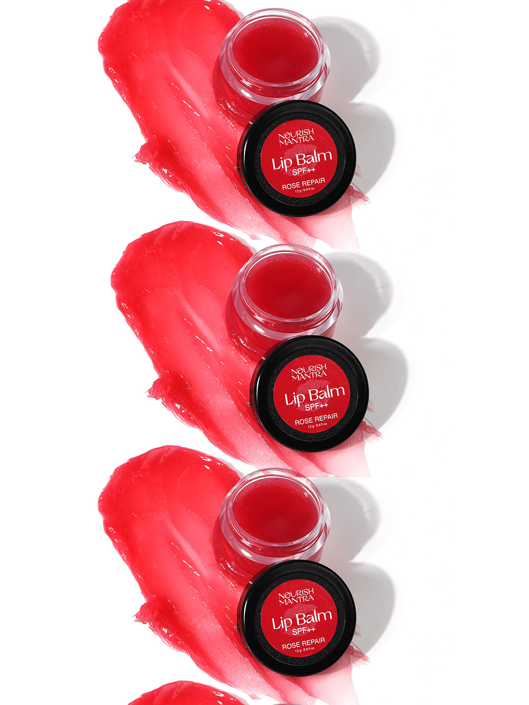 Nourish Mantra Set of 3 Rose Repair SPF++ Lip Balm - 12 g each