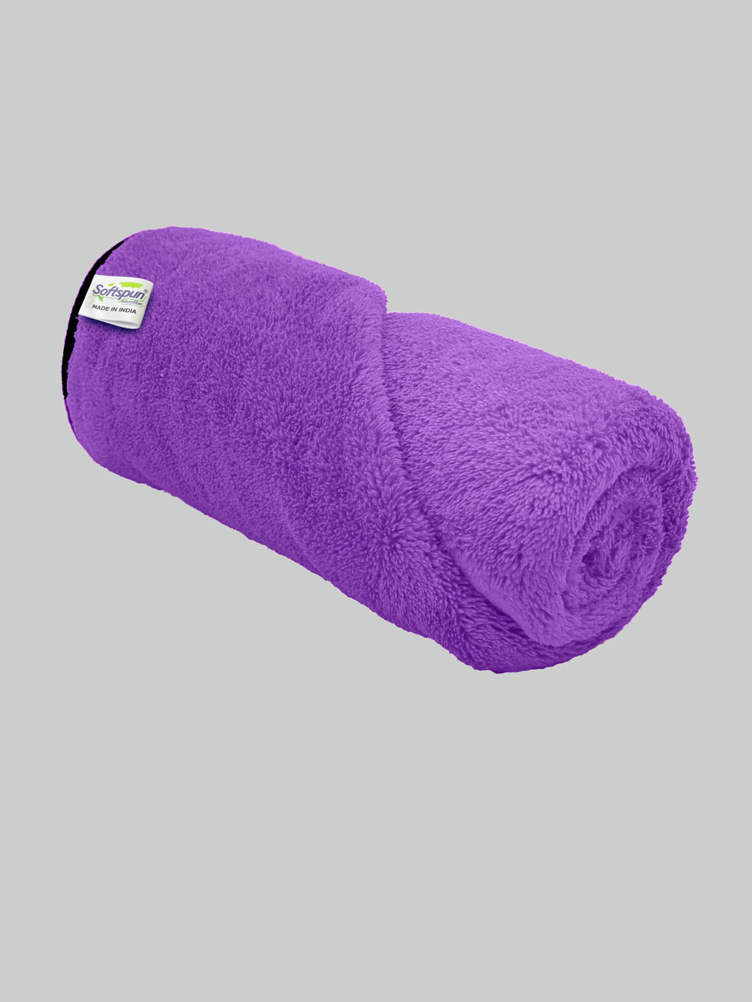 Softspun Microfiber Purple 280 GSM Soft Bath Towel