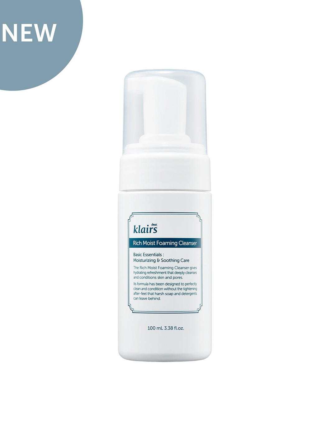 dear klairs Rich Moist Korean Foaming Cleanser Face Wash 100ml