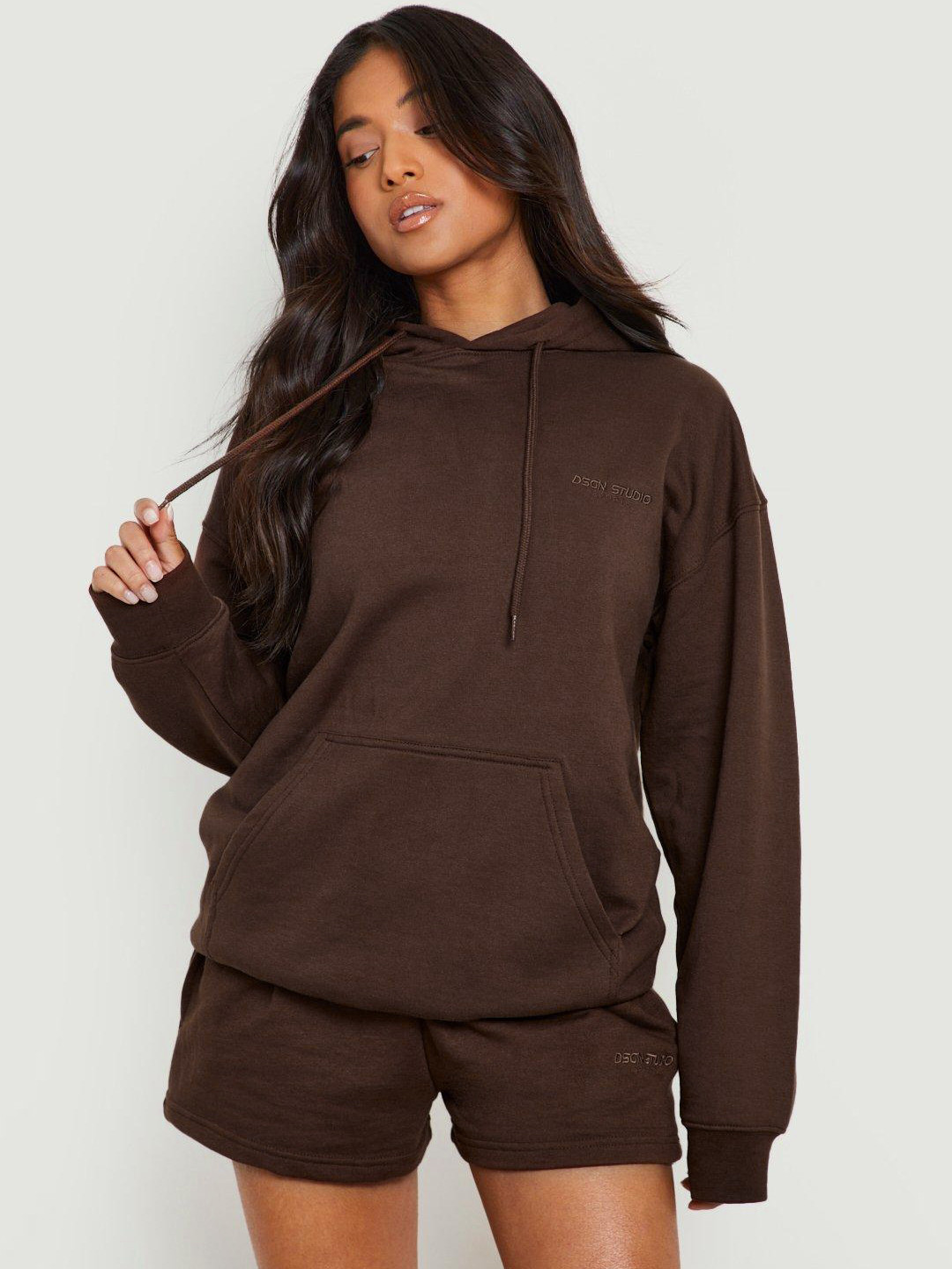 Boohoo Petite Hooded Sweatshirt