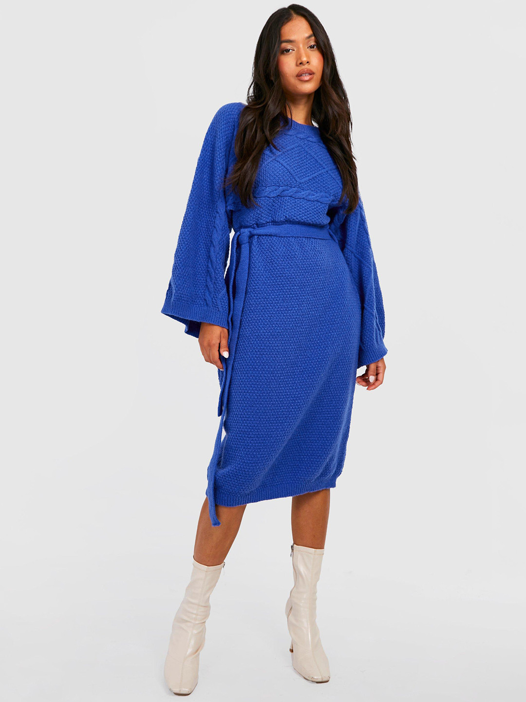 Boohoo Petite Midi Jumper Dress