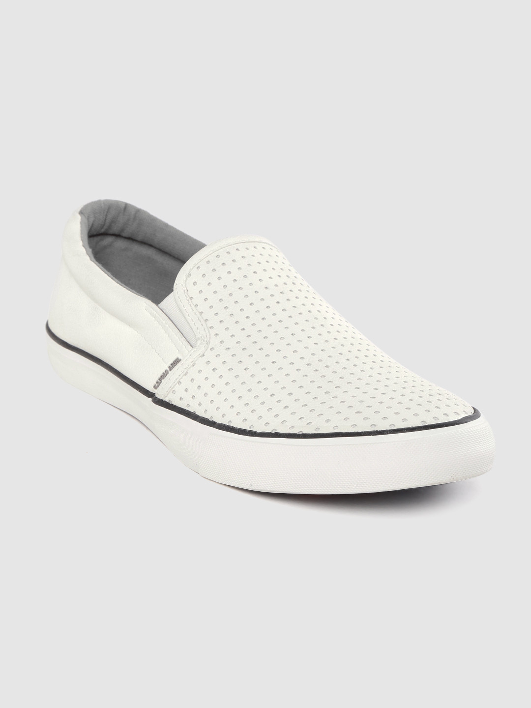 white polo slip on shoes