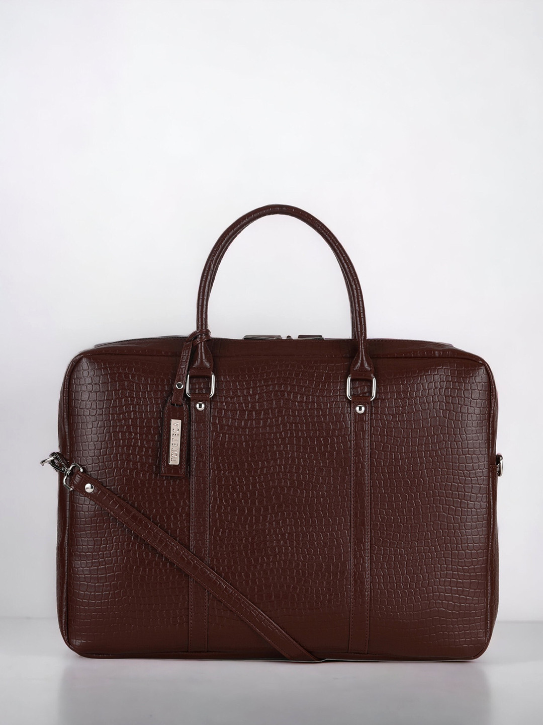 Toteteca Women Solid PU Laptop Bag