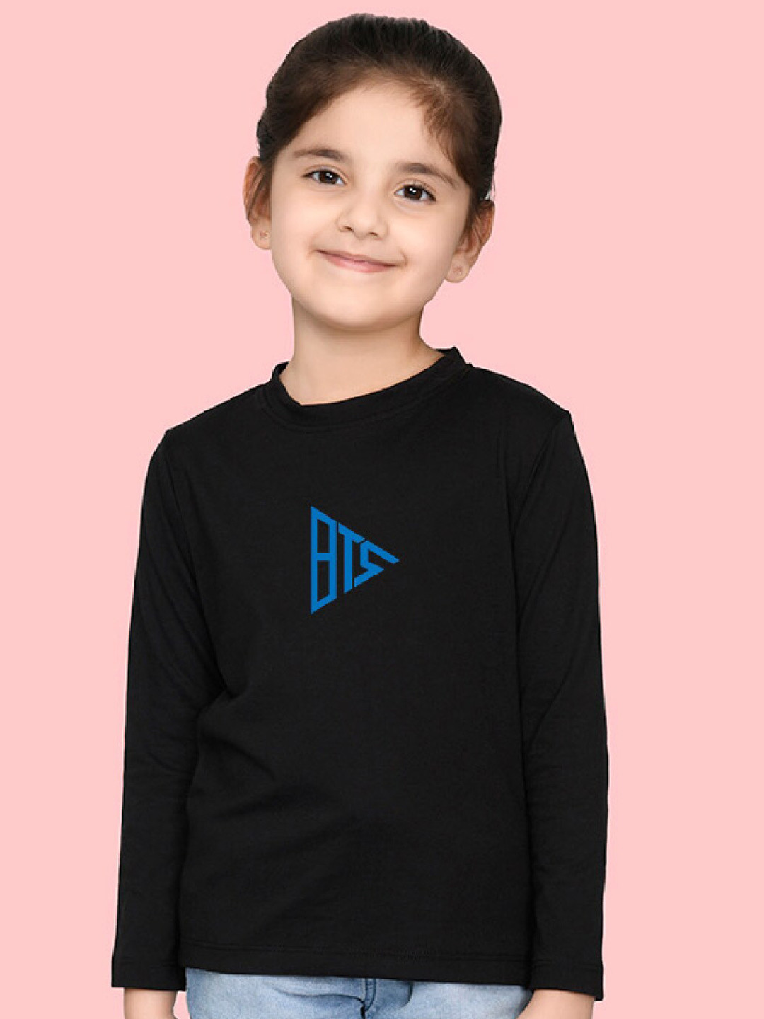 NUSYL Girls BTS Printed Full SleevesT-shirt