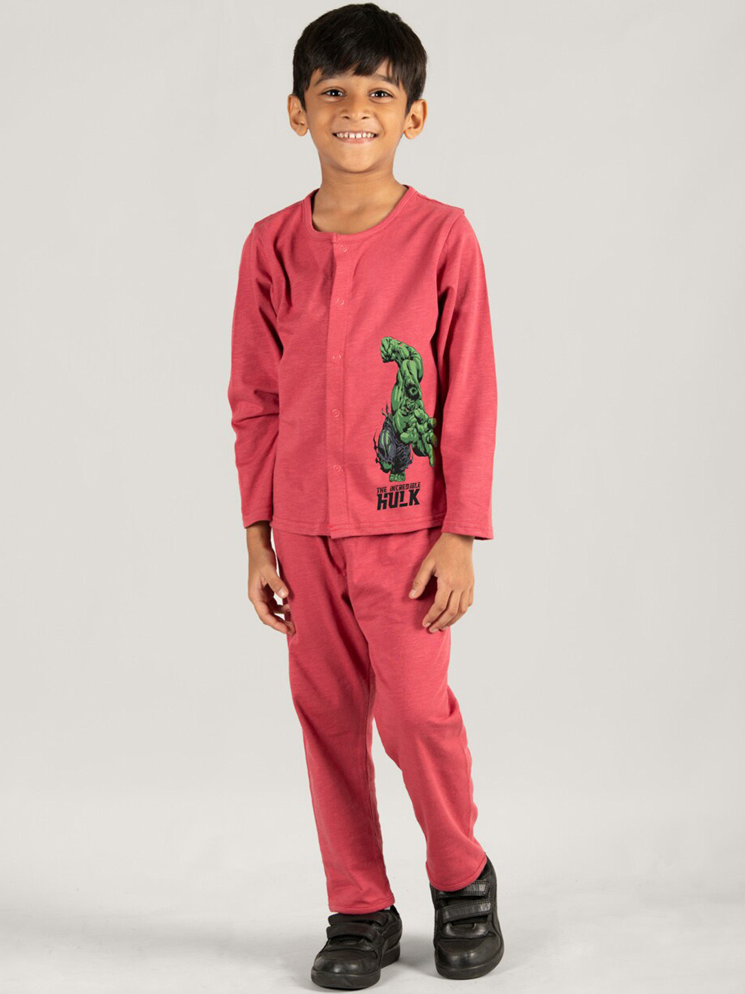 Zalio Boys Printed Pure Cotton Night Suit
