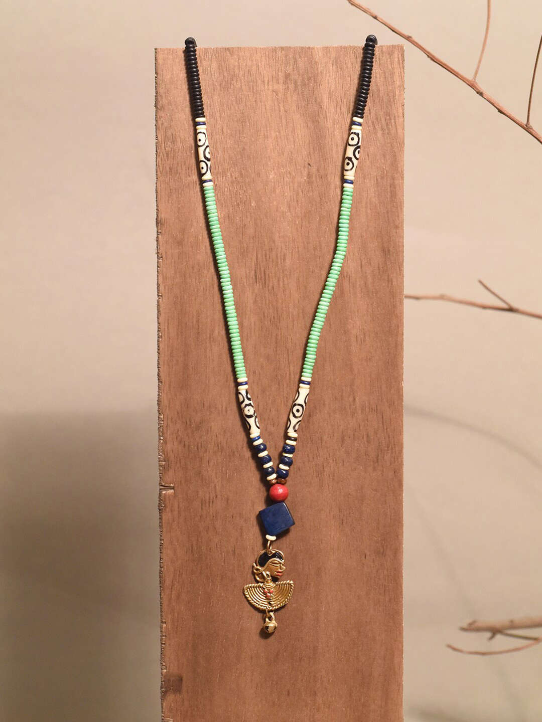 AAKRITI ART CREATIONS Unisex Vibrant Carnival Festoon Brass-Plated Necklace