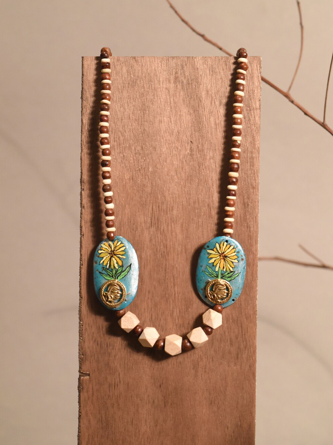 AAKRITI ART CREATIONS Unisex Enchanted Talisman Brass-Plated Necklace