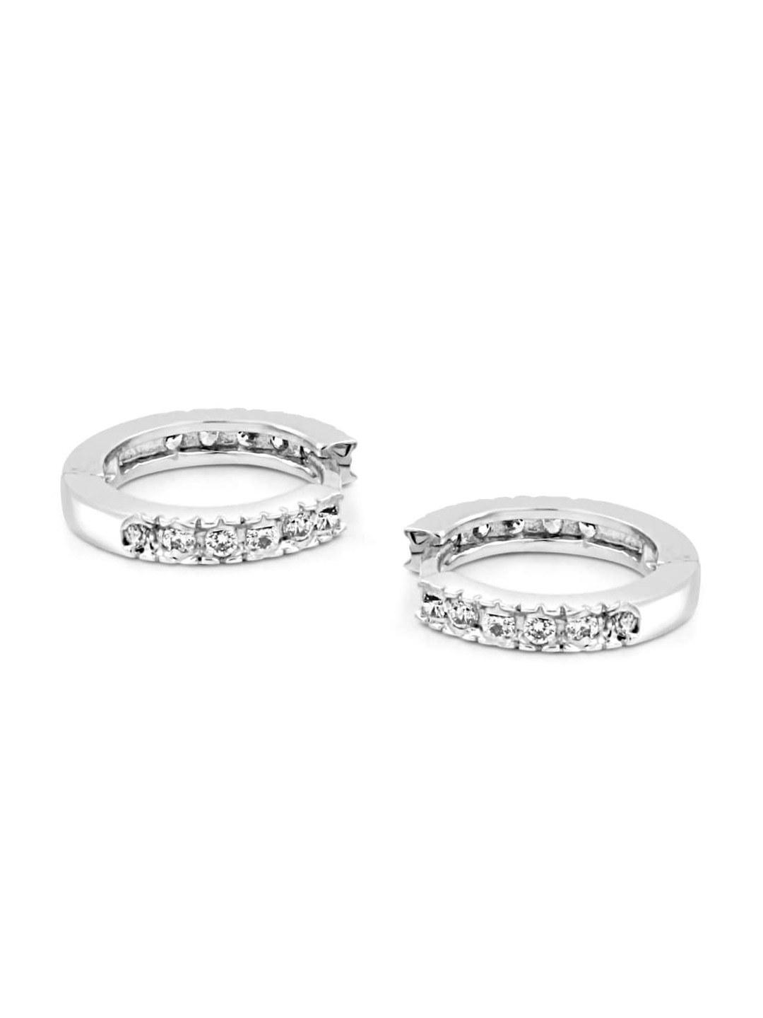 Zarkan 925 Sterling Silver Circular AD Hoop Earrings