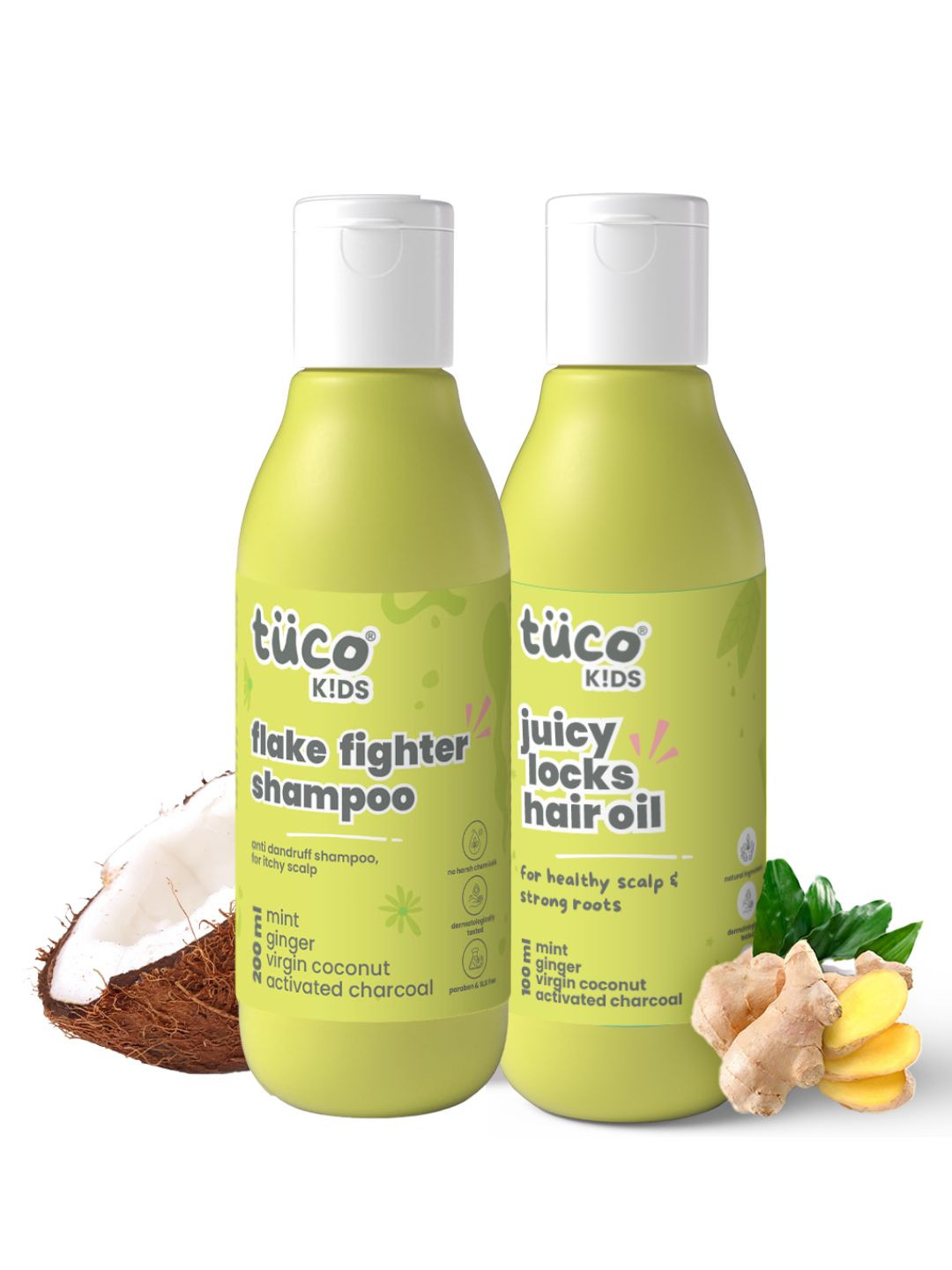 Tuco Intelligent Kids Anti Dandruff Shampoo - 200ml & Hair Oil - 100ml