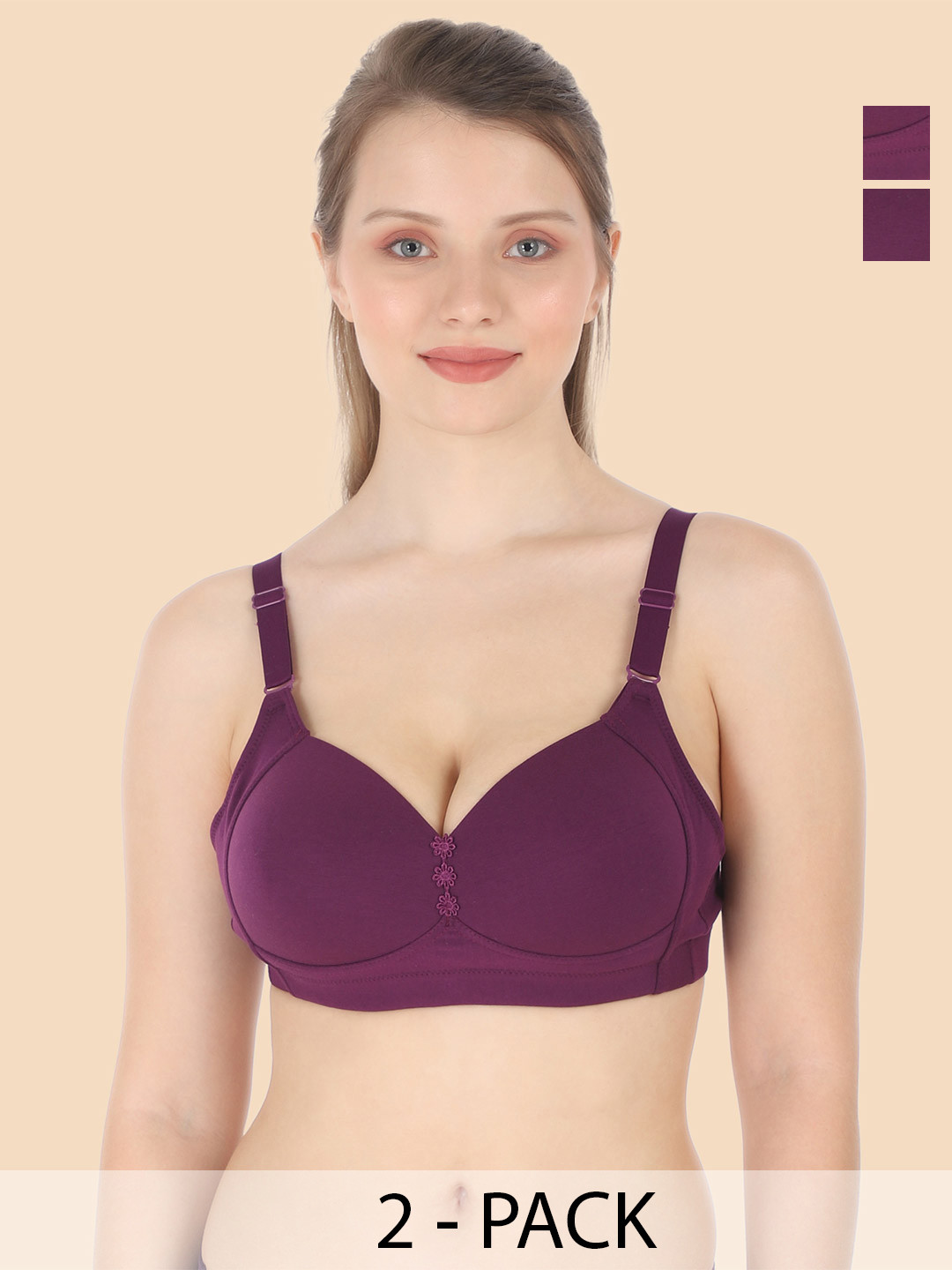 Tweens Burgundy Bra Full Coverage Lightly Padded