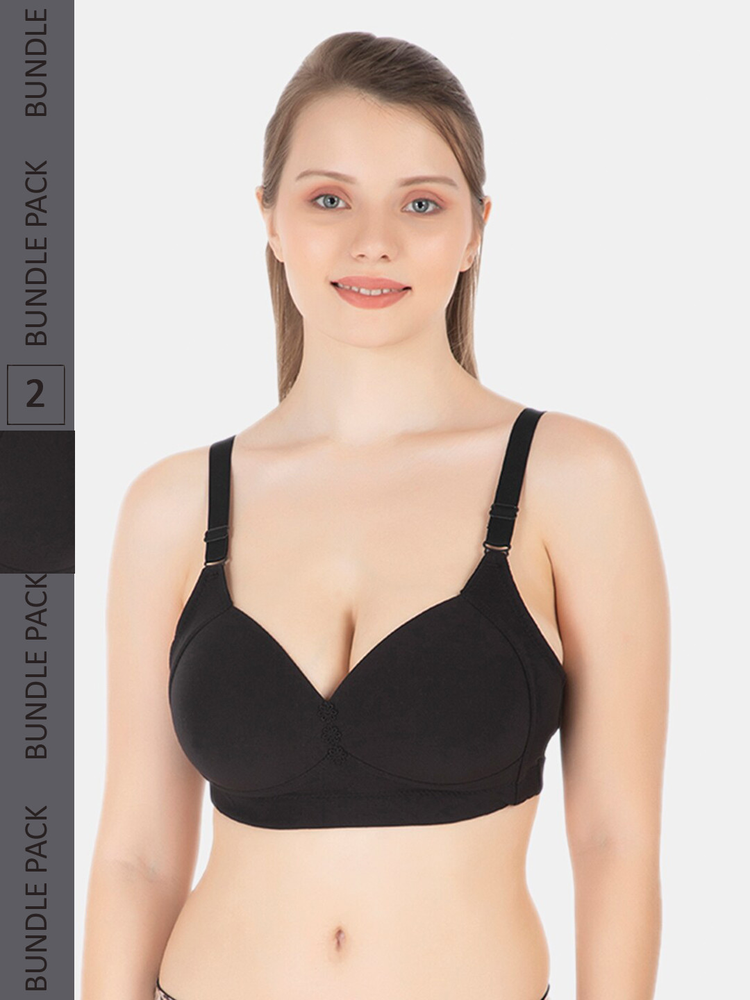 Tweens Pack Of 2 Full Coverage All Day Comfort Lightly Padded Cotton Minimizer Bra